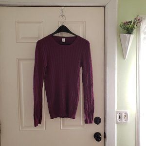 GAP Comfy Purple Stretchy Sweater. Women's Size LARGE